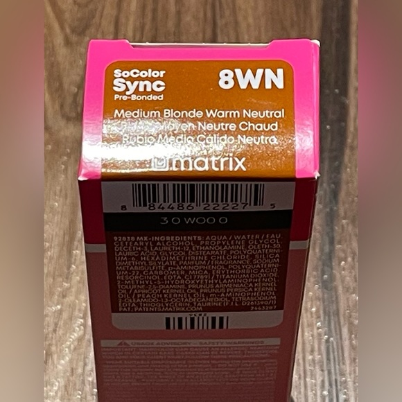 New Matrix SoColor Sync Demi Pre-Bonded Alkaline Toner - 8WN - Picture 3 of 3
